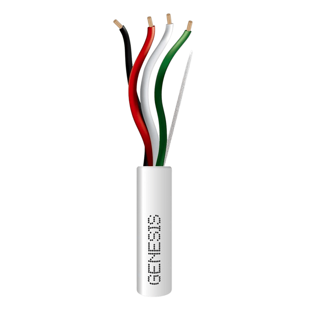 Bobina de Cable Genesis 2x16 Calibre 16 2 Pares Color Blanco 152 Metros Aplicaciones de Alarmas de Intrusión y Automatización 54745501 - SILYMX