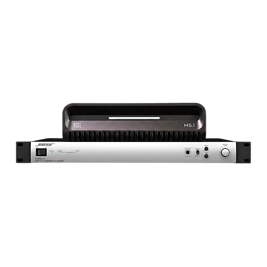 KIT Amplificador IZA2120LZ y Streamer de Audio Modular MS.1 | PoE + USB-C | HDMI eARC + Óptica + RCA | Bluetooth LE Audio | WiFi | Control4-Crestron-Elan-RTI-URC-Savant-Lutron | AirPlay2-GoogleCast-SpotifyConnect