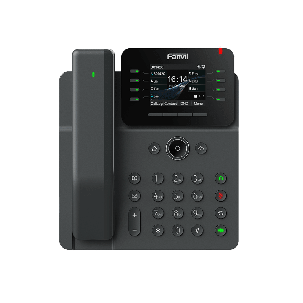 VoIP Telefonia IP VideoconferenciaFANVILV62-PROTeléfono IP Inalámbrico 12 Líneas SIP Conferencia 6 Vías Gigabit PoE WiFi Bluetooth Fanvil V62 - PRO - SILYMX