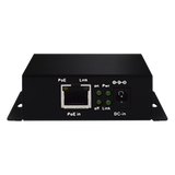 Inyector PoE Industrial / Extensión 250 m (820.2 ft) / 3 Puertos 10/100 Mbps / 802.3 af/at 30W / Sin Ventiladores / -40 a 75°C
