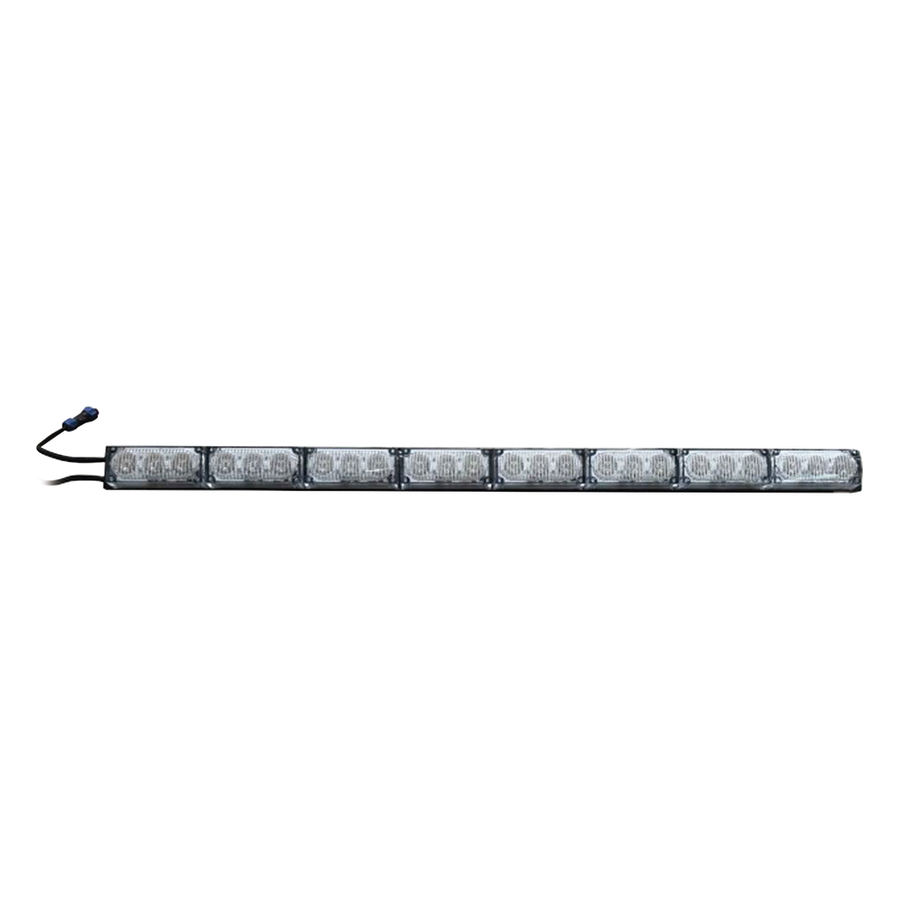 Barra de Luz de Advertencia / 8 Módulos Ámbar / 75 cm / 2.46 ft / 10-16 VCC / 3 A Máx.