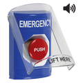 Botón de Emergencia Multipropósito Superficie Tapa Policarbonato Bocina Pre-Alarma 2 Relés Forma C UL/cUL S7255 ADA STI SS24A4EM-EN
