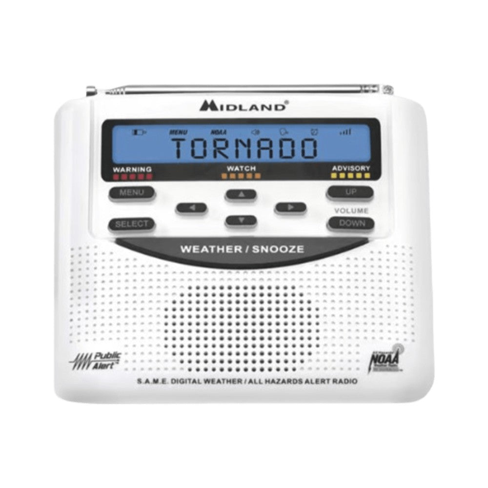Alarmas y AccesoriosMIDLANDWR120DSPRadio Alerta Meteorológica 7 Canales NOAA Sirena 90dB S.A.M.E. Public Alert Midland WR120DSP - SILYMX