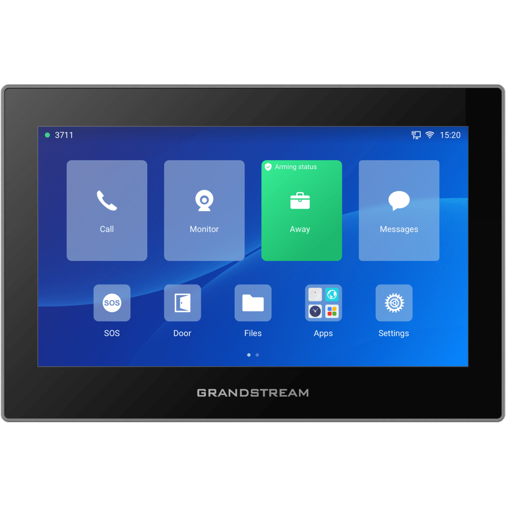 Estación de Intercomunicación SIP GRANDSTREAM GSC-3575 – Wi-Fi 6, Bluetooth, Android 13, Pantalla 7", PoE, Negro