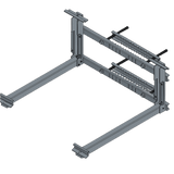 Montaje para Panel Solar de Poste para panel LR528HTH225M y batería LIPV100A EPI-MB225-V1 - SILYMX