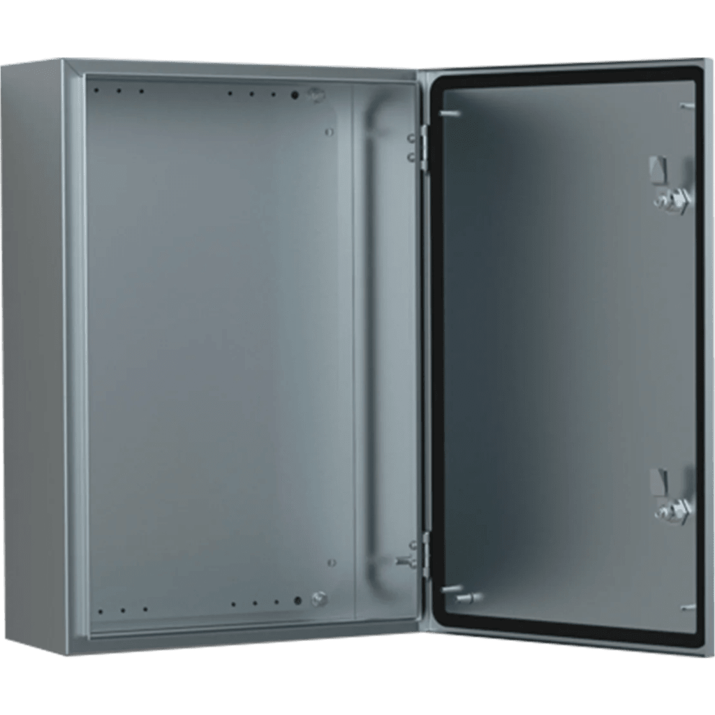 Gabinete de Acero Inoxidable 304L ASR IP66 400x300x150 mm (15.7 x 11.8 x 5.9 in) / 2 Cerraduras / Montaje Placa 2 mm