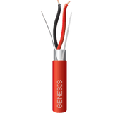 Bobina de 305 Metros (1000 Pies) de Alambre / 2 x 16 AWG / Riser / Para Aplicaciones de Incendio FPLR / Blindado Sólido Color Rojo