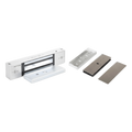 Kit de Control de Acceso / Chapa Magnética 1200 lbs (545 kg) / Montaje en U para Puerta de Cristal / Uso Interior / Certificación UL / Doble Voltaje 12/24 VDC