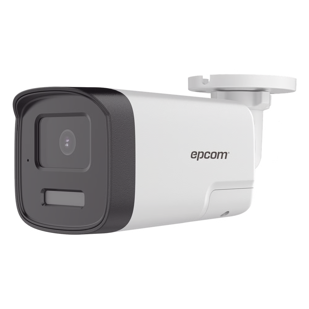 Camara Bala TurboHD 8MP 4K Dual Light ColorVu Audio Bidireccional IR 40m Lente 2.8mm Exterior IP67 EPCOM PROFESSIONAL B4K-TURBO-EX4