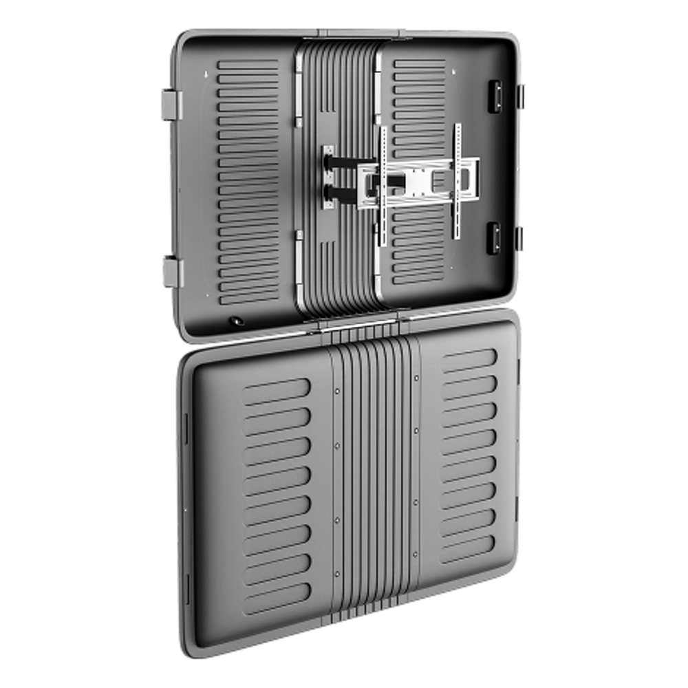 Enclosure para Pantalla / Hasta 75" / Carga 50 kg (110 lbs) / IPX4 / Movimiento Completo / VESA 600x400