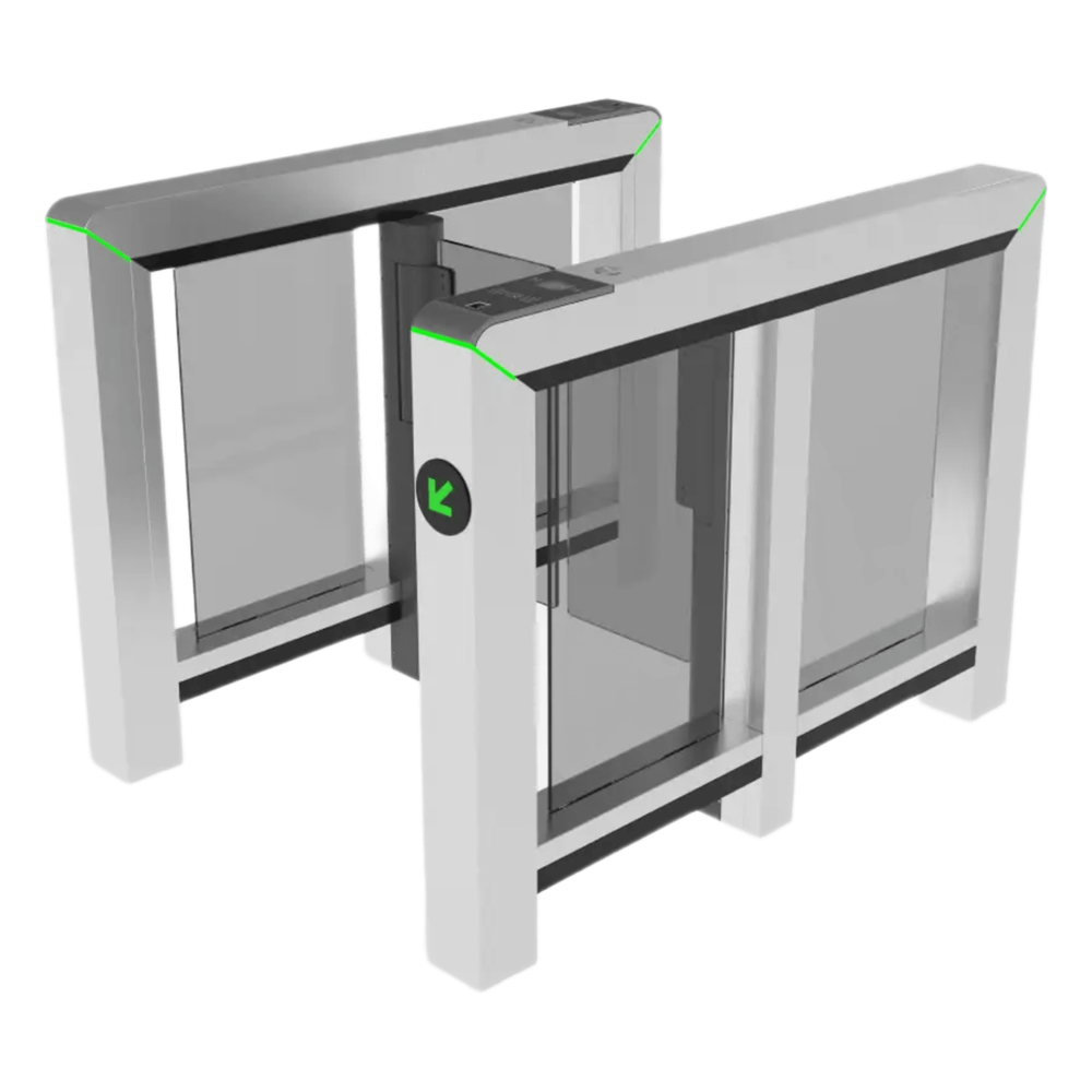 Puerta de Velocidad de un Solo Carril Mars-S1000 Series / Sensor Infrarrojo 8 pares (opción hasta 12) / Controlador PGIC / Acero Inoxidable SUS304 / Panel de Lectura Conmutable / Anti-Seguimiento / Monitoreo Unidireccional / Integración con 