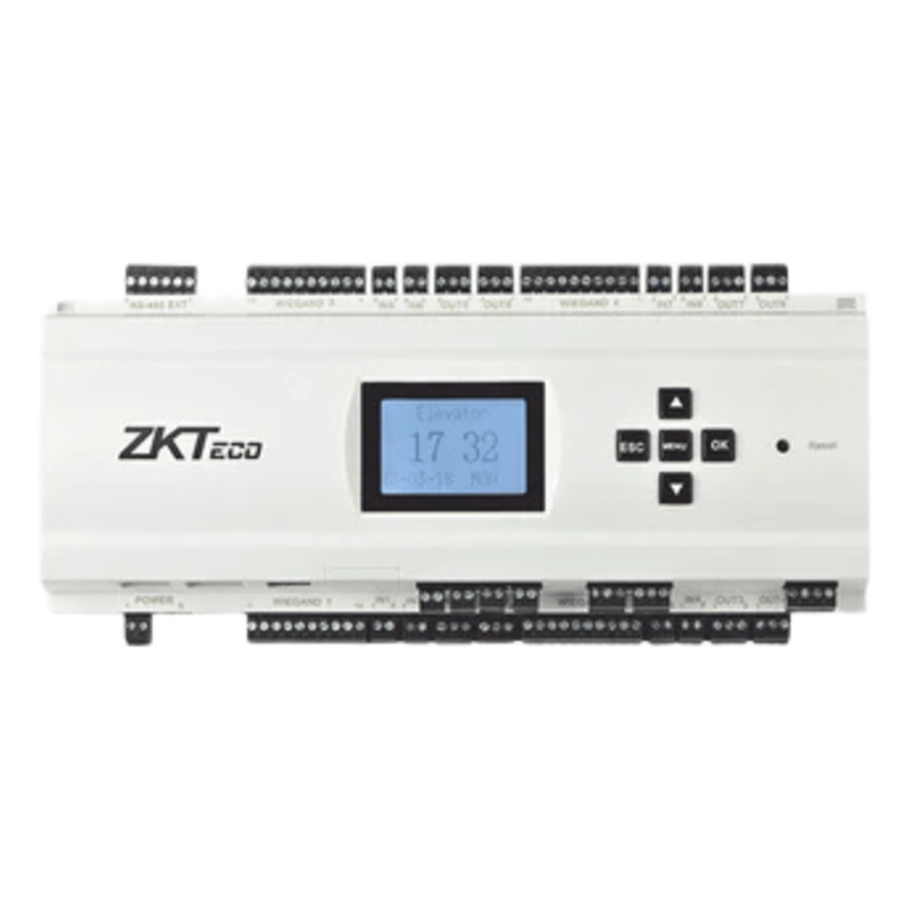 Controlador de Elevadores IP / 10 Pisos Expandible a 58 / 3,000 Huellas 30,000 Tarjetas / TCP/IP RS485