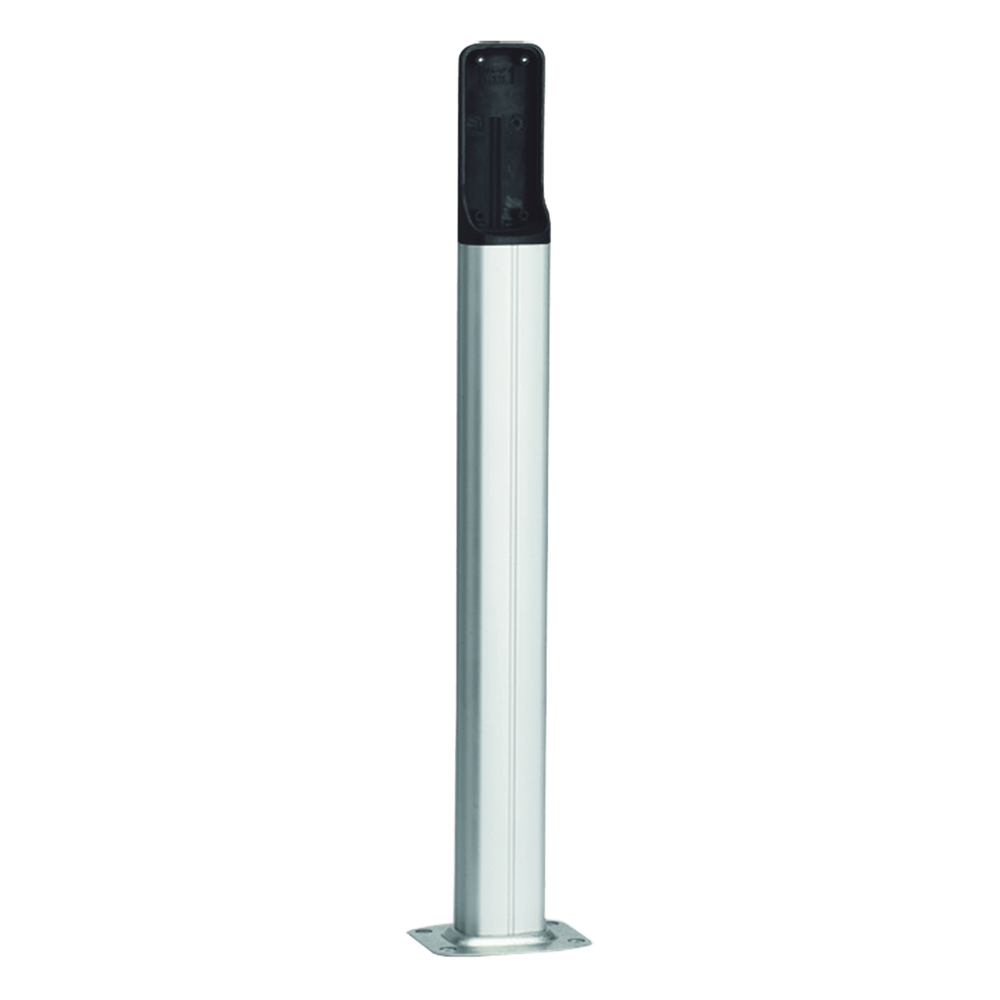 Base de PVC para Fotoceldas / Altura Ajustable 500 mm (1.64 ft) / Color Plata / Resistente a la Intemperie