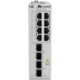 Switches PoEHUAWEI eKITS210I-8P4SXSwitch Industrial 8 Puertos Gigabit PoE+ 220W 2 SFP 2 SFP+ Riel DIN Redundante Nube eKit S210I - 8P4SX - SILYMX
