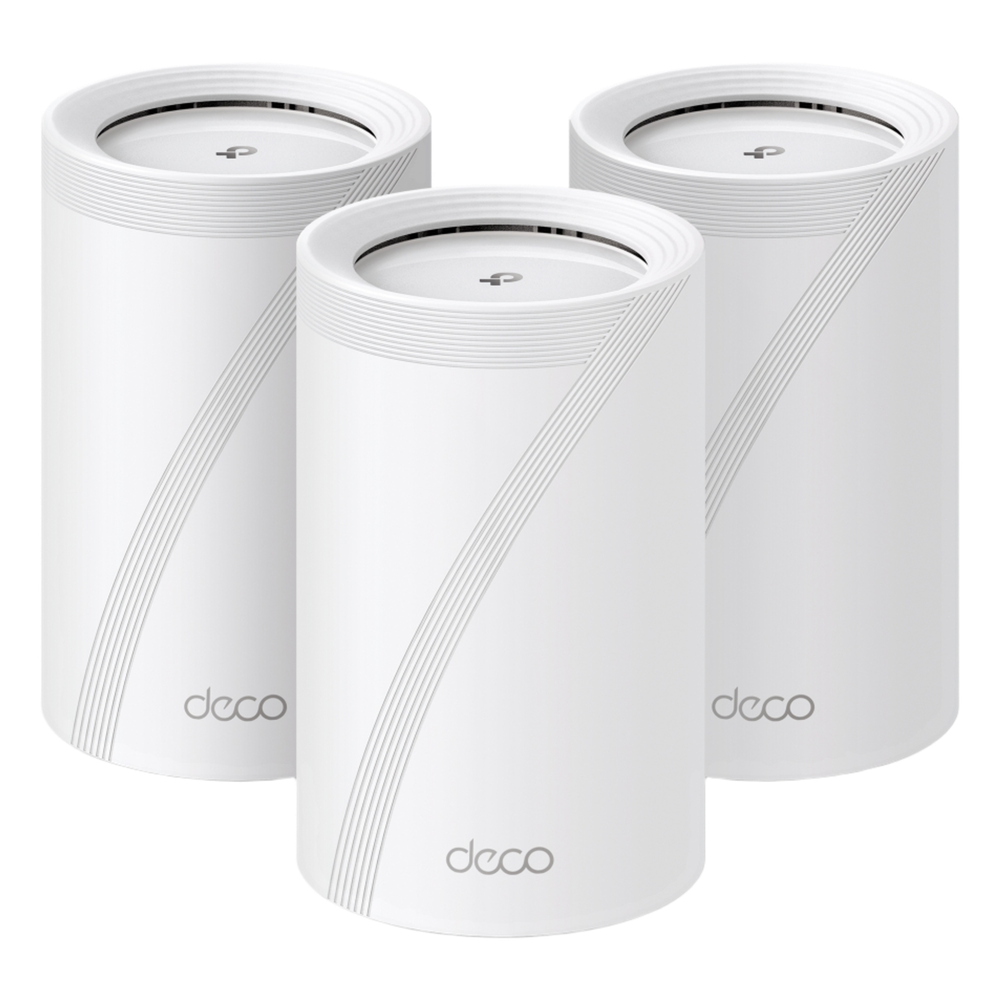 Sistema Mesh Wi-Fi 7 / Triple Banda BE9300 Mbps / 2 Puertos 2.5 Gigabit / 4 Antenas Internas Beamforming / MLO Multi-Link / Cobertura 3 Unidades