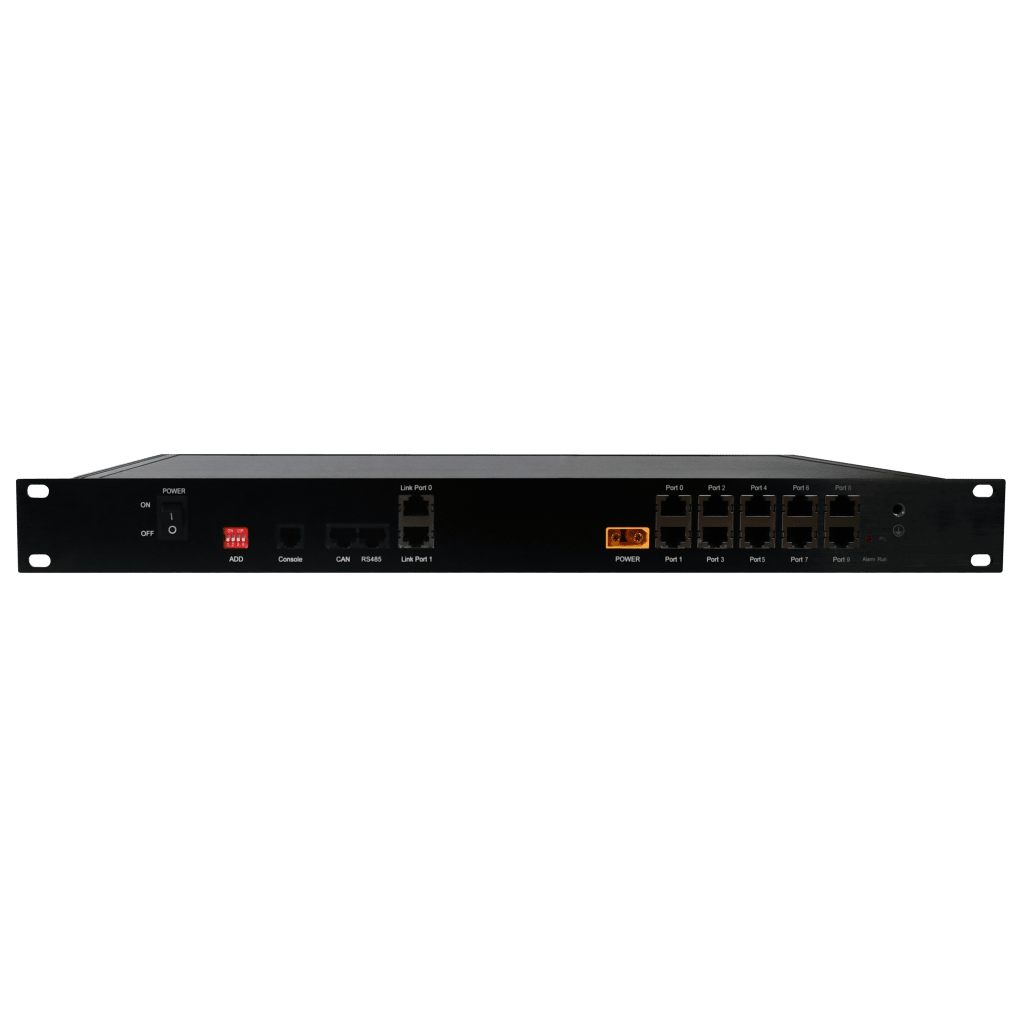 Hub de Administración de Baterías / 48 VDC / 7 Grupos de 8 Baterías / Comunicación CAN / Montaje en Rack 19" / IP20 / -20°C a 60°C (-4°F a 140°F)