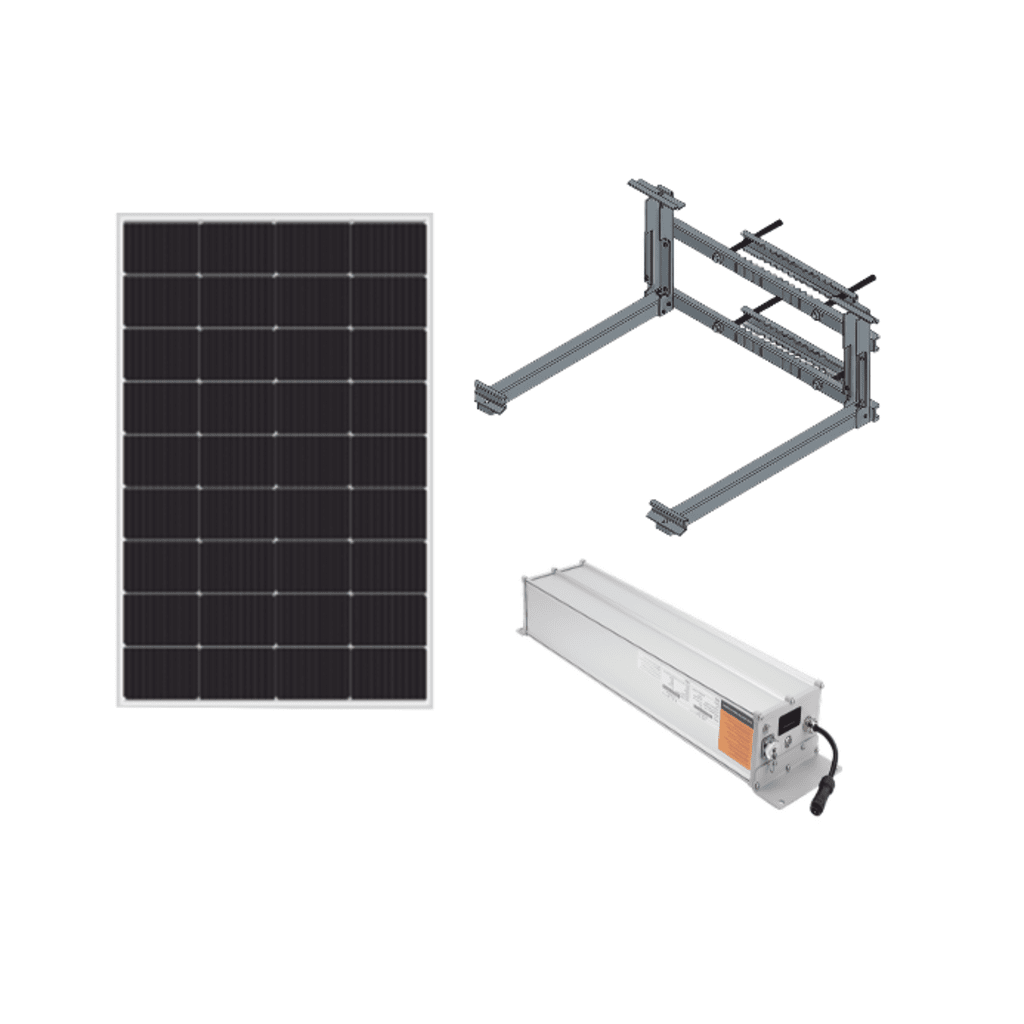Kit Solar para alimentar hasta 30W – EPCOM INDUSTRIAL | 12/24 Vcc | Panel 180W | Batería de Litio 1280 Wh | Ideal para Cámaras PTZ y Enlaces Punto a Punto - SILYMX