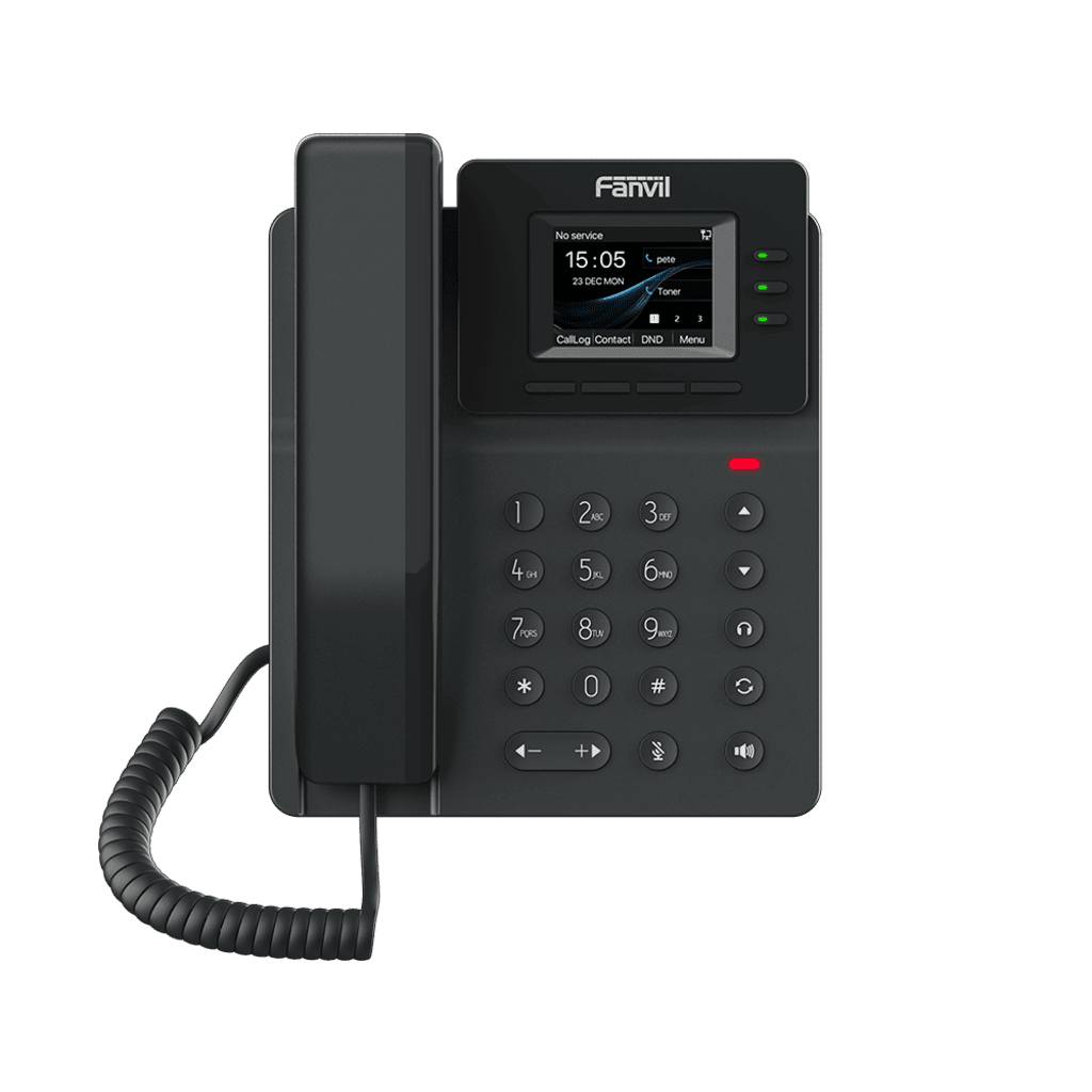 VoIP Telefonia IP VideoconferenciaFANVILV60PTeléfono IP Empresarial 4 Líneas SIP Pantalla 2.4" Color Conferencia 6 Vías PoE Fanvil V60P - SILYMX