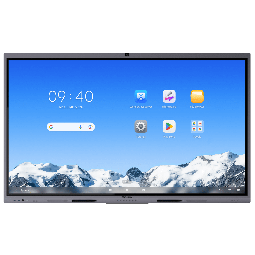 Pantalla Interactiva Touch de 75" / Android 14 / Asistentes IA /  Google Suite Preinstalado con Certificación EDLA / Cámara Web 8 MP / Resolución 4K / Bocinas Integradas / Entradas HDMI y VGA / Incluye 2 Lápices para Escri