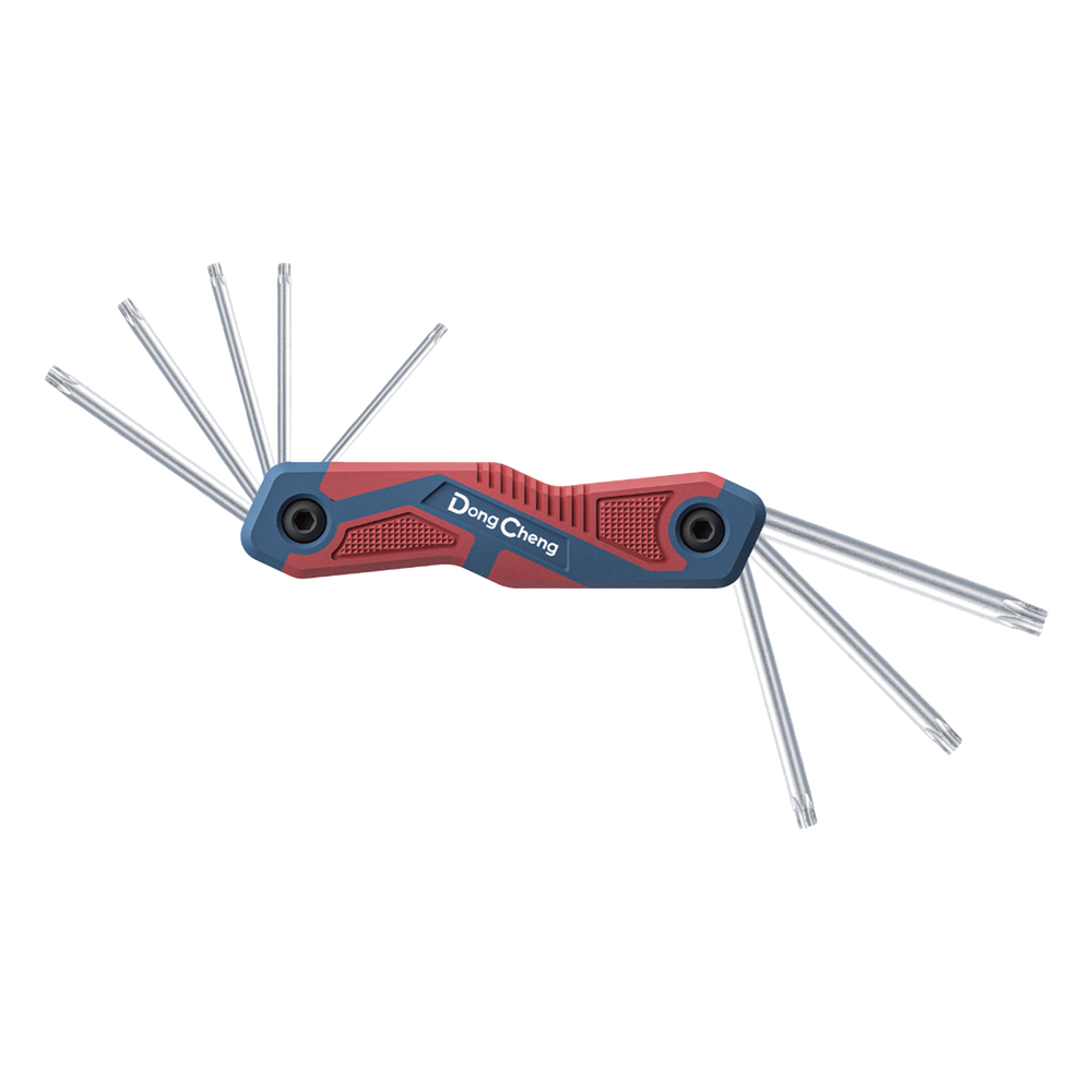Juego de 8 llaves hexagonales tipo Torx® , porta llaves tipo navaja., 