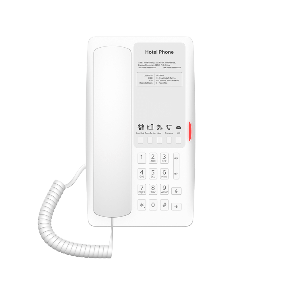 VoIP Telefonia IP VideoconferenciaFANVILH4WWTeléfono IP Wi - Fi Hotelería 5 Teclas Hotline Puerto USB PoE Fanvil H4WW - SILYMX