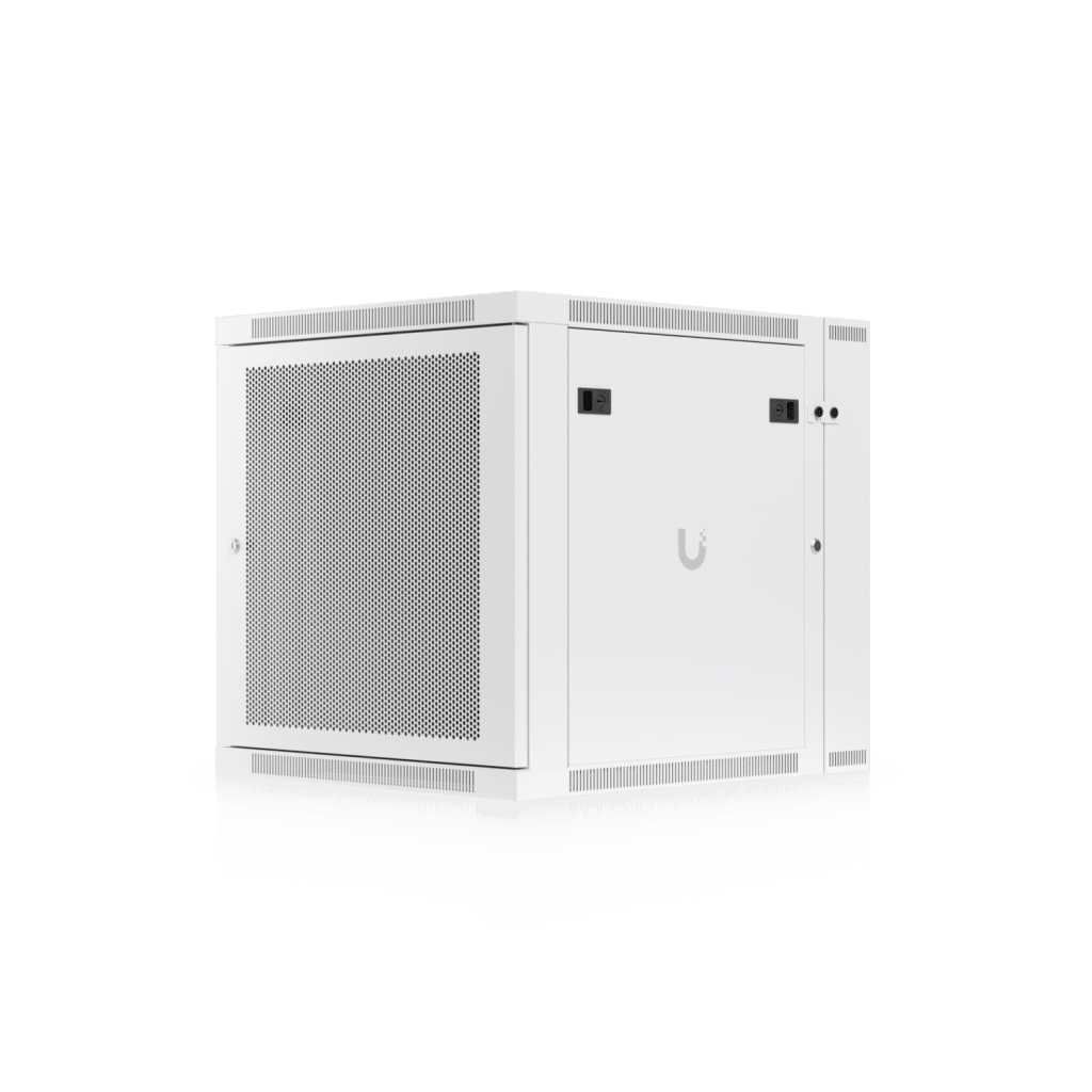 Gabinete Ubiquiti UniFi 12U Swing-Out 600 x 700 mm – Rack Cerrado para Pared con Puerta Abatible y Ventilación Integrada UACC-RACK-12U-WALL-SW-P - SILYMX