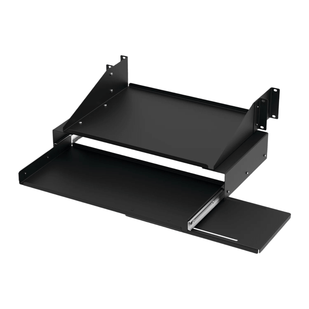 Accesorios para Racks y GabinetesHOFFMANE19SKBMCharola Para Soportar Equipos en Rack de 19in, Con Bandeja Deslizable para Teclado y Mouse , Capacidad de 45.5 kg, 4 UR - SILYMX
