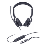 Auriculares Diadema Profesional con Cancelación de Ruido AI y Certificación Microsoft Teams Yealink UH46 Dual Teams USB-C/A –
