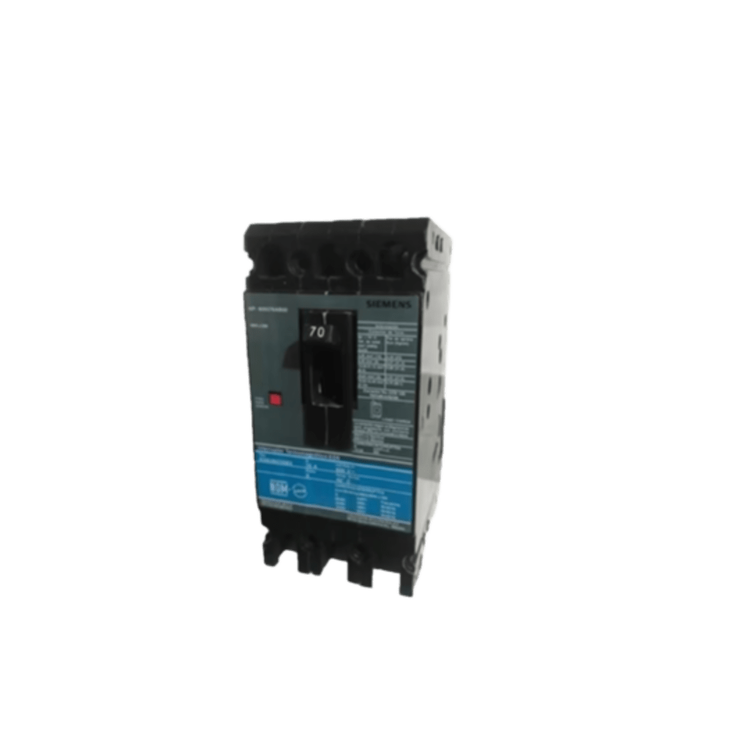 Interruptor Termomagnético ED6 600V 3X70A, Sin zapatas principales.