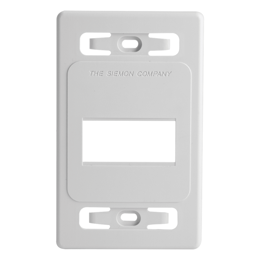 Placa de Pared Modular / 3 Salidas / Blanco / Bulk / MAX / Z-MAX Blindados
