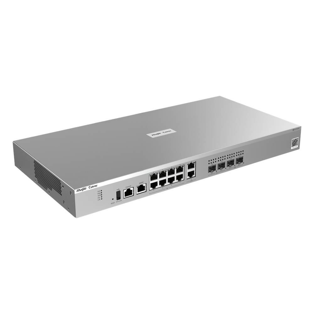 Firewall Next Generation / Throughput 9 Gbps / IPS 1.7 Gbps / 16 Puertos / 8 Gigabit + 4 x 2.5G + 2 SFP + 2 SFP+ 10G / Gestión Cloud / AI-Powered Security / Rack 1U 440 mm (17.32 in)