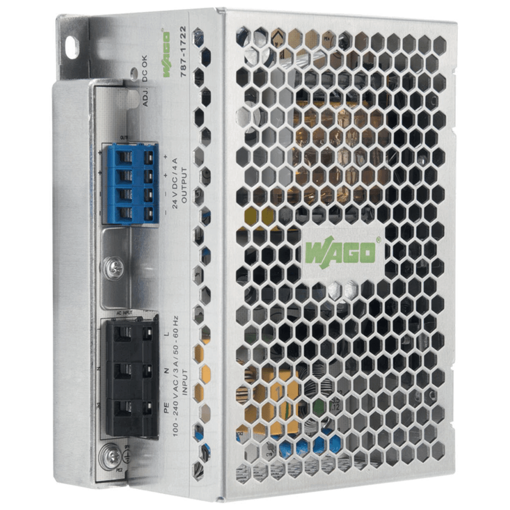 Fuentes de PoderWAGO787-1721Fuente Alimentación Conmutada 12V DC 8A 96W SELV PELV Carril DIN ECO WAGO 787 - 1721 - SILYMX