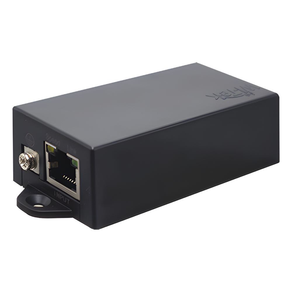 Convertidor PoE / Entrada 802.3 af/at / Salida 24V Pasivo / 2 Puertos Gigabit / Alcance 100 m (328 ft) / Plug and Play