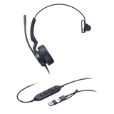 Diadema Alámbrica Yealink UH44 Mono Teams USB-C/A UH44-MONO-TEAMS-USB-C/A