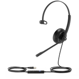 Diadema Alámbrica Yealink UH34 Mono Teams USB / 3.5 mm con Almohadillas de Cuero UH34-MONO-TEAMS