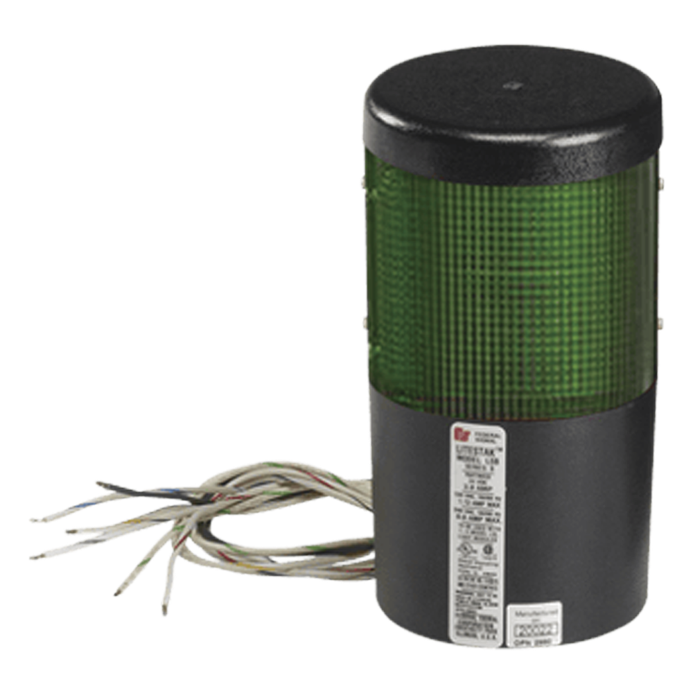 Luz LED LITESTAK Modelo LSLD-024-G / 24VDC / Color Verde/ 0.080A 