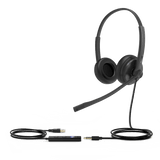 Diadema Profesional USB para Teléfonos IP y PC con Almohadillas de Cuero UH34-DUAL-TEAMS