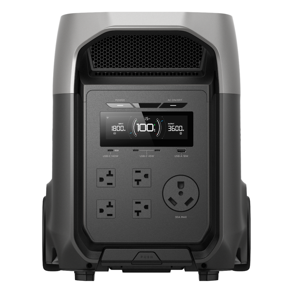 Estación de Energía Portátil / 3072 Wh / Salida 3600 W (Surge 7200 W) / Batería LiFePO4 / Carga 0-80% en 89 min / UPS 10 ms / ≤25 dB