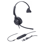 AuricularesYEALINKUH42-SE-MONO-TEAMS-USB-C/ADiadema Profesional con Cancelación de Ruido AI y Certificación Microsoft Teams Yealink UH42 SE Mono Teams USB - C/A - SILYMX