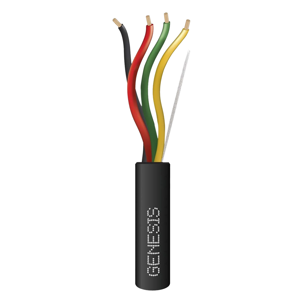 Carrete de Cable 152 Metros (500 Pies) / 4 x 18 AWG / Cable DIRECT BURIAL FPL / Para Intemperie / Uso en Aplicaciones en Sistemas de Detección de Incendio y Sistemas de Evacuación