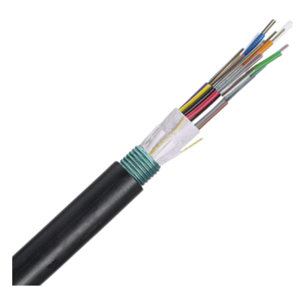 Cable de Fibra Óptica 12 Hilos, OSP (Planta Externa), Armada, MDPE (Polietileno de Media Densidad), Multimodo OM3 50/125 Optimizada, Precio Por Metro