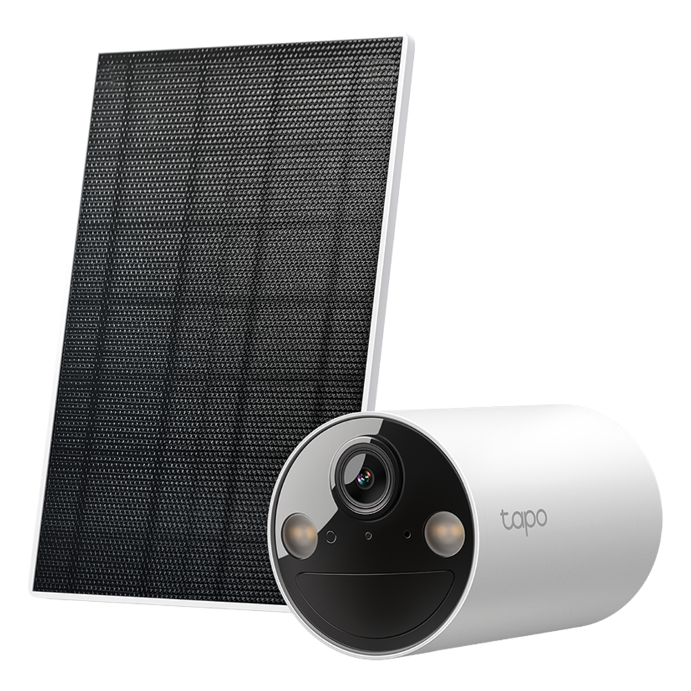 Kit Cámara Solar IP / 2K 3MP / Visión Nocturna Color / Batería 6400 mAh 180 Días / IP65 / Detección IA Personas / Audio Bidireccional