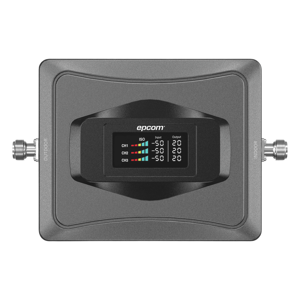 Amplificador de Señal Celular 4G / Mejora las llamadas convencionales y VoLTE / Soporta los datos de las tecnologías 2G, 3G y 4G de TELCEL, AT&T y MOVISTAR / Cubre hasta 1000 m2.