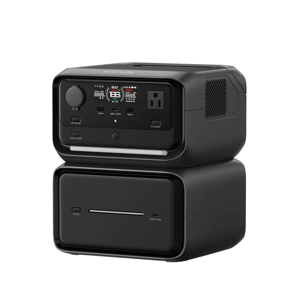 No break UPSECOFLOWEFR3MAXPLEstación Energía Portátil 858Wh Litio LFP 2 AC 300W USB - C 100W Carga Solar WiFi EcoFlow River 3 EFR3MAXPL - SILYMX