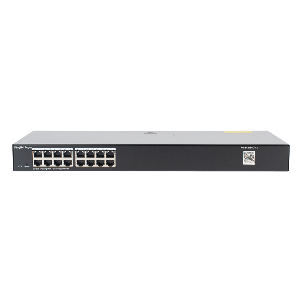Switch Administrable / 16 Puertos Gigabit / Gestión en la Nube Gratuita / Prevención de Bucles / Montaje Rack