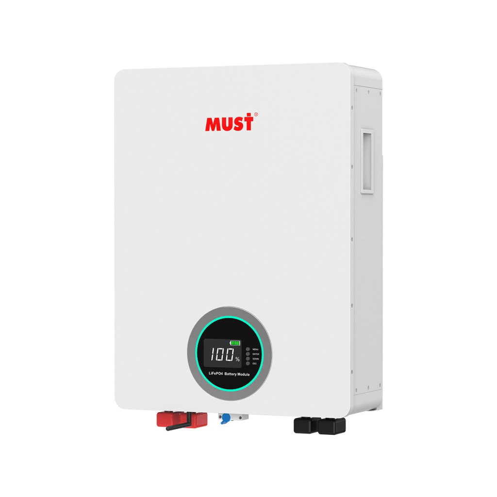 Batería de Litio LiFePO4 MUST LP16-48100 · 100Ah · 51.2V · ≥6000 Ciclos · BMS Inteligente · CAN/RS485/WiFi - SILYMX