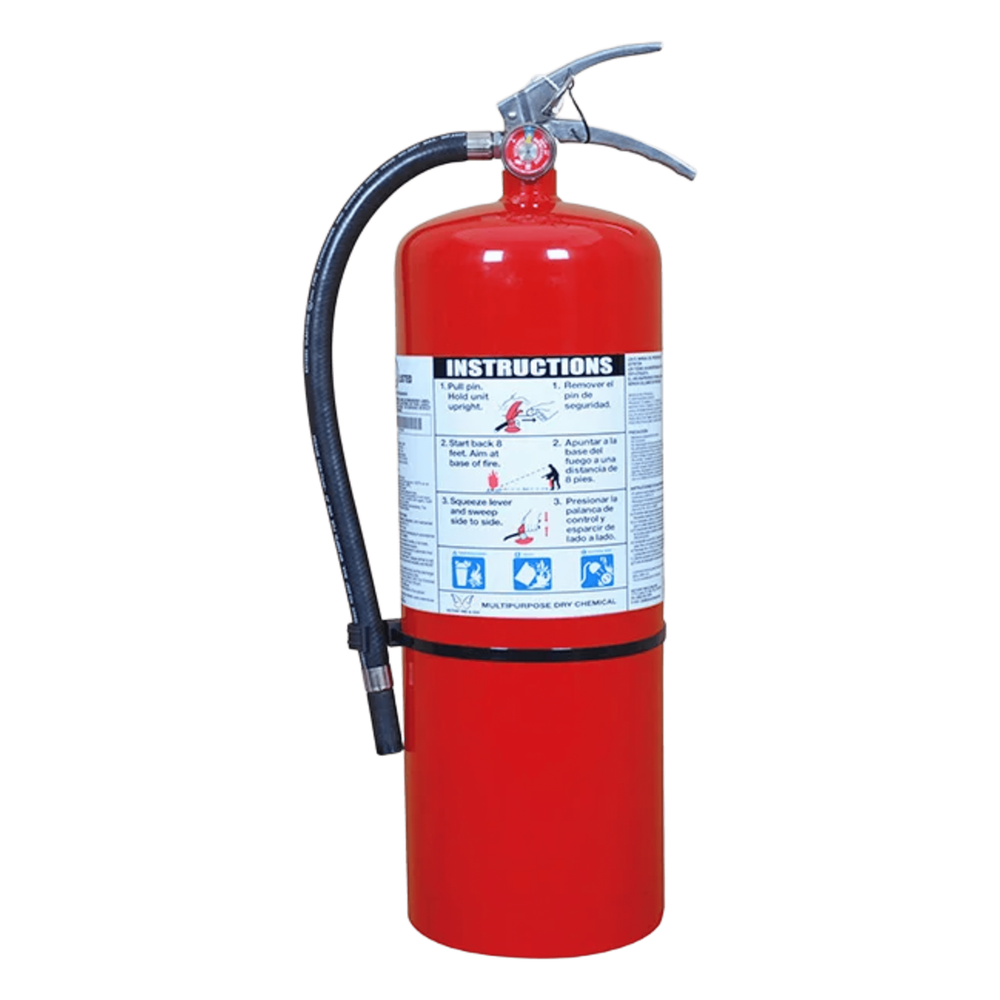 Extintor Industrial de Polvo Químico Seco / 20 lb (9.07 kg) / Clase ABC / UL EX 26837 / Tiempo de Descarga 23 s / Temperatura -40 °C a 49 °C