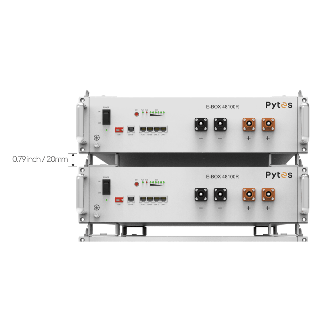 Bracket PYTES EBK1BRACKET para E-BOX-48100R · Soporte Modular · Apilable · Disipación de Calor Mejorada - SILYMX