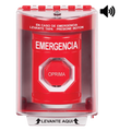 Botón Multipropósito Superficie con Espaciador Tapa Policarbonato Bocina Pre-Alarma -40°C a 121°C 10A 250VAC STI SS2082EM-ES