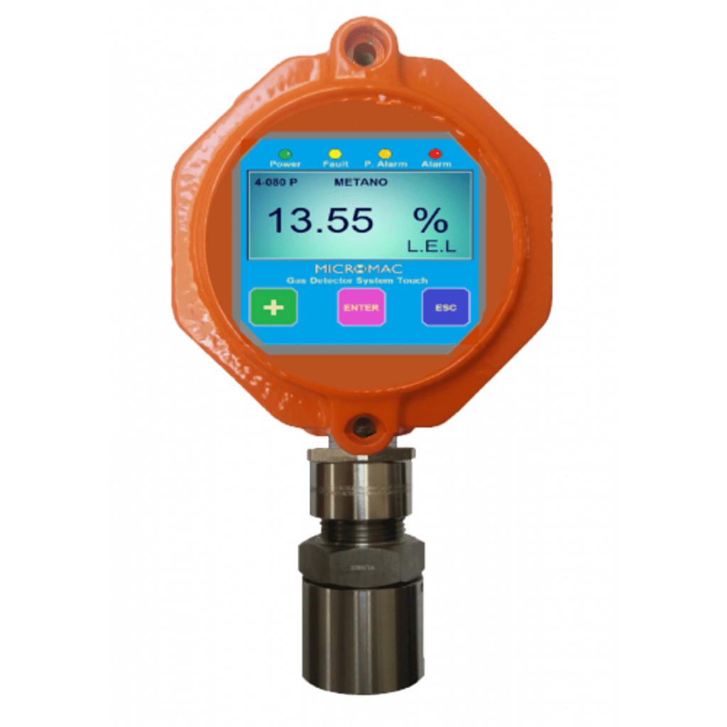 Detector de gas industrial / Contenedor antideflagrante / Cabezal reemplazable en campo / Microprocesador de última generación